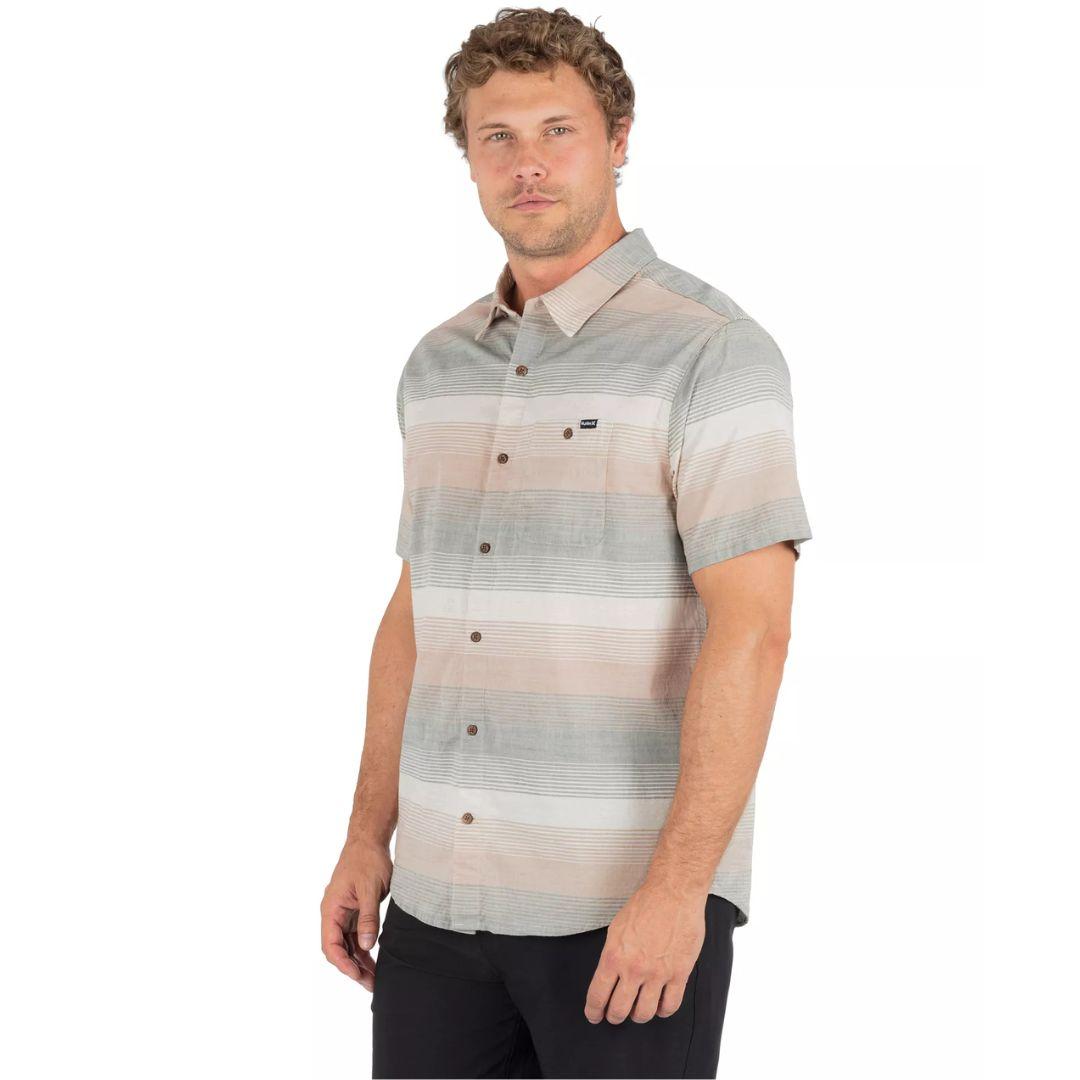 Hurley Men's Lido Stripe Short Sleeve Shirt